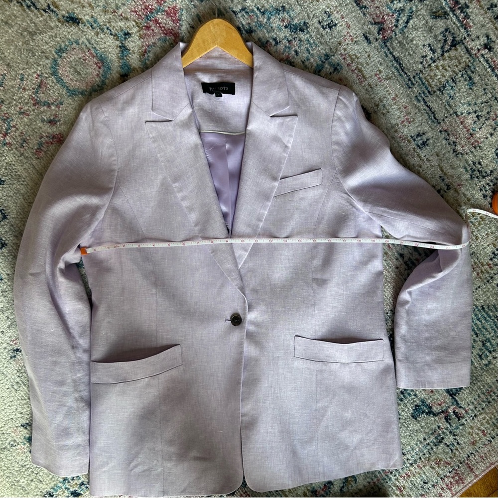 Talbots Lavender Single-Button Blazer Jacket - image 5